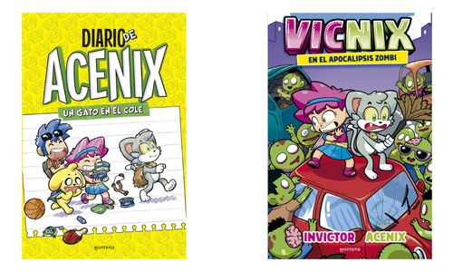 Diario Acenix + Vicnix En El Apocalipsis - Montena 2 Libros