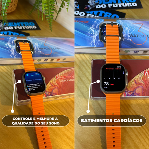 Relógio Inteligente Microwear A Prova D'água Novo Lançamento Prateado Mesh Laranja Prateado