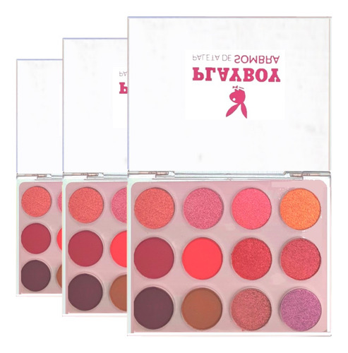 3 Paleta De Sombra Like It Hb102229 - Kit Playboy Atacado