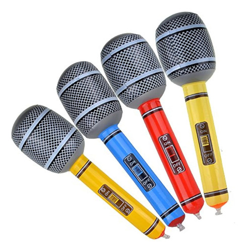 Juego De Juguetes Inflables Rock Star Para Fiestas, Paquete