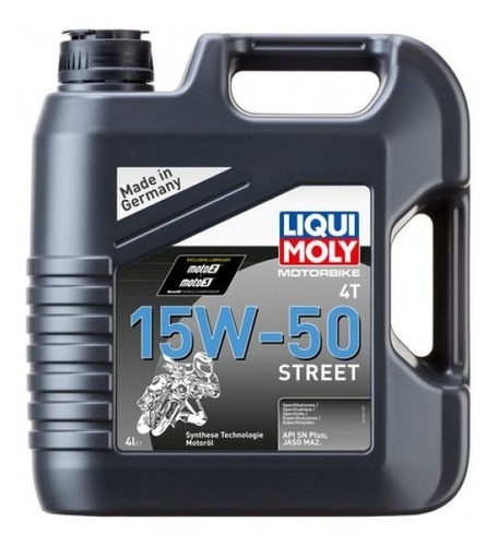 Liqui Moly Aceite Tec Sintetico Moto 4t 15w50 Street 4l