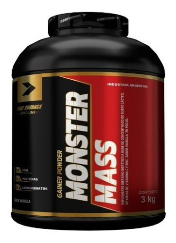 Mass Gainer 3 Kg 6,6 Lb Body Advance Ganador De Peso