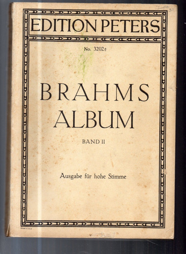 Brahms Album Band Ii Partitura