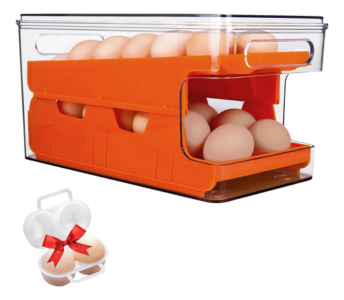 Contenedor De Huevos Rodante Para Refrigerador Con Contenedo