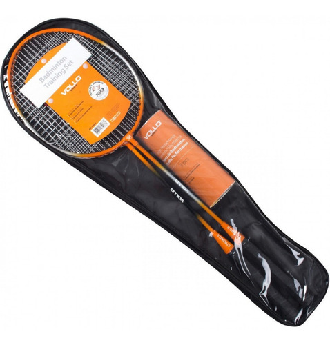 Par De Raquetes Badminton + 3 Petecas E Bolsa Para Transport