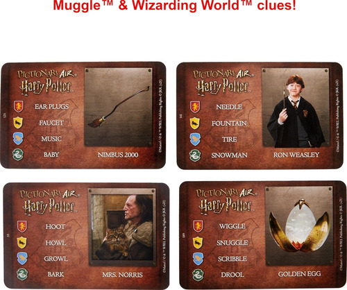 Mattel Games Pictionary Air - Juego Familiar De Harry Potter