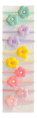 Ligas Para El Cabello En Forma De Flor Para Niñas Elástica
