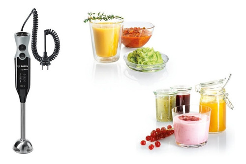 Imagen 6 de 12 de Mixer Bosch ErgoMixx MSM67170 negro y acero inoxidable 220V - 240V 50 Hz x 60 Hz 750W