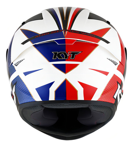 Capacete Kyt Tt Course Grand Prix Azul/vermelho