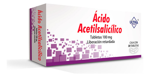 Acido Acetilsalisilico Dalabul Tableta 100 Mg, 30 Tabletas