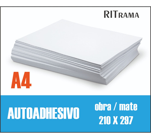 Papel Autoadhesivo  Obra A4  100 Hojas