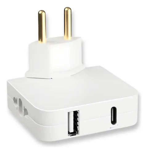 comprar Benjamim T Articulado Tomada Universal 10a Com 2 Entradas 250v Adaptador 110v\u002F220v Com Usb C E Usb Carregamento Celular Padrão Brasileiro Cores Aleatórias - Loja Gudeltec