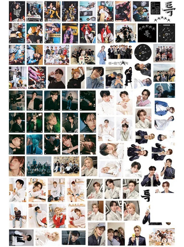 Stray Kids (55 Photocard + Sticker) Kit Pegatina + Lomocard