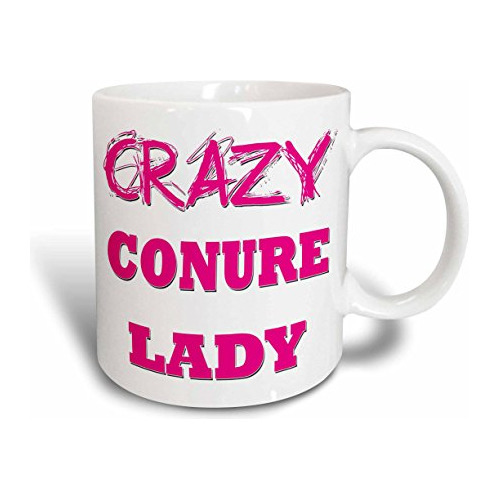 Taza Crazy Conure Lady Two Tone, 11 Oz, Rojo