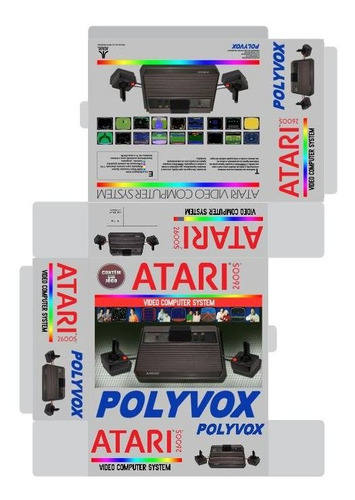 Caixa Videogame Atari 2600 Polyvox Ótima Qualidade