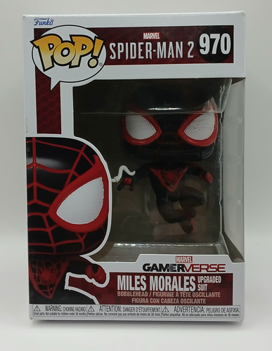 Funko Pop Miles Morales Upgraded Suit 970 Spider Man 2 Gamer (Usado)