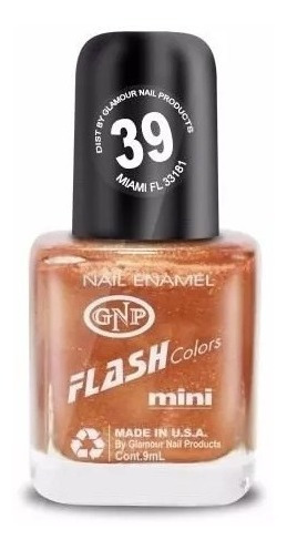 Esmalte Flash Colors De Gnp 9ml Nro.39 Nacarado