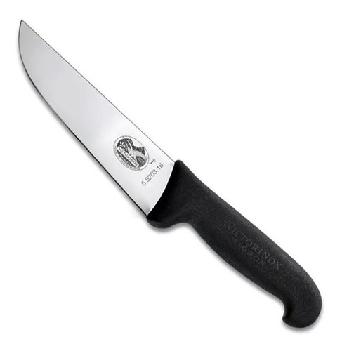 Cuchillo Victorinox Carnicero Hoja 18cm Acero Inox 23536 Color Negro