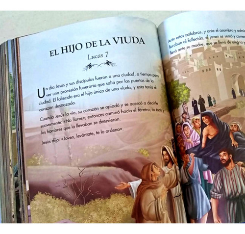 Biblia Completa Ilustrada Para Niños Tapa Dura A Todo Color
