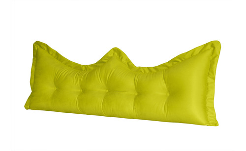 Almofada Encosto Coroa Queen 160 Cm Amarelo Liso