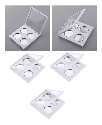 Diy 4 26mm Cuadrícula De Ojos Lápiz Labial Case Square 3x
