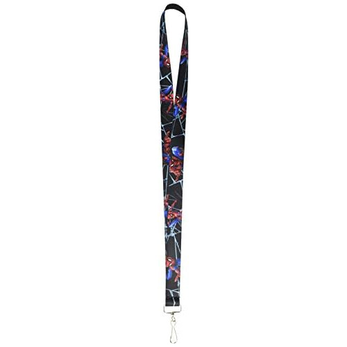 Lanyard Spider-man 3 Poses De Telarañas Negro Y Gris