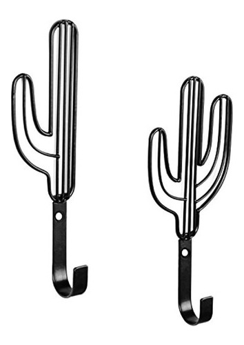 Set De 2 montado En Pared Metal Cactus Perchero Metal Ne