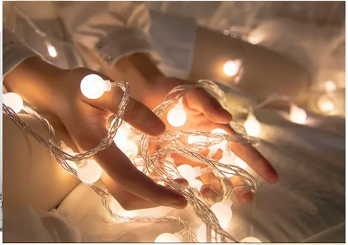 Cadena De Luz Led Decoración Romántica 6 Mts 40 Bombillos