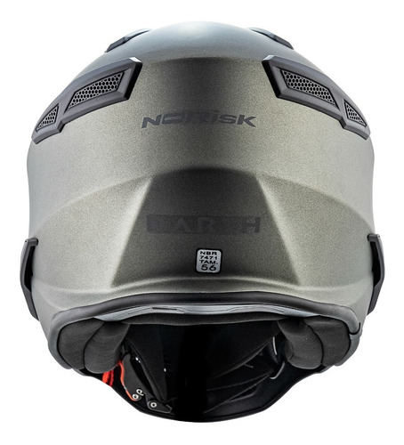 Imagem 2 de 10 de Capacete Norisk Darth Fs726x Preto Fosco Fosco 4 Em 1