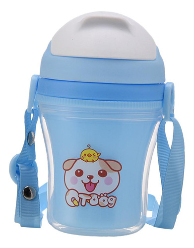 Taza De Entrenamiento Taza De Viaje 180ml Azul Con Correa