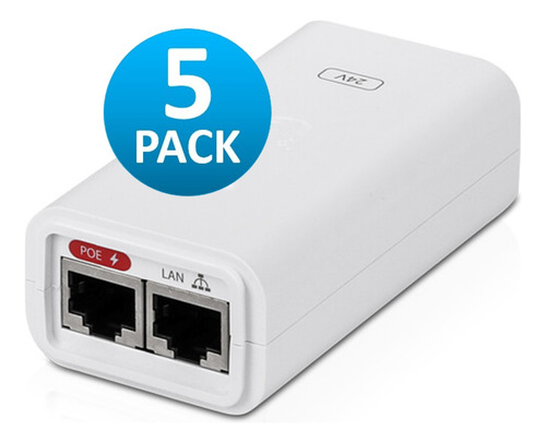 Adaptador Poe Ubiquiti De 24 Vdc 0.5a 12w 5pack