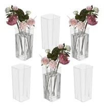 Comprar Tstorage 6 Paquetes De Floreros Acrílicos, Floreros De Mesa 