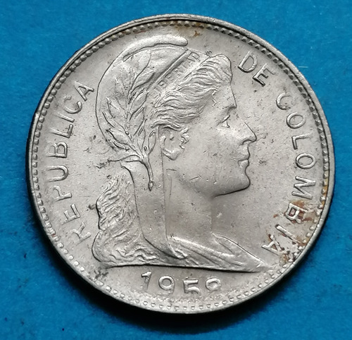 Colombia Moneda 1 Centavo 1958 Niquel