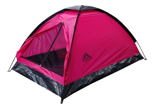 Carpa 2 Personas Color Rosada Asgard Tienda Camping 2x1.2