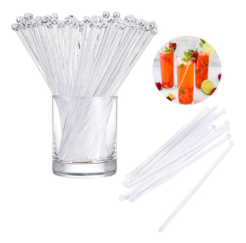 Ronda Superior Swizzle Sticks Agitador Desechable Plastico C