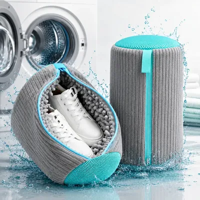 Kit 2 Sacos de Lavagem para Calçados BusinessEcom – Protetor Macio para Tênis e Sapatos na Máquina