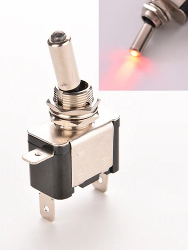Interruptor Basculante Iluminado Para Vehículos, 12 V, 20 A