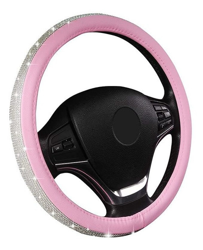 Funda cubre volante auto Ecocuero Rosa 