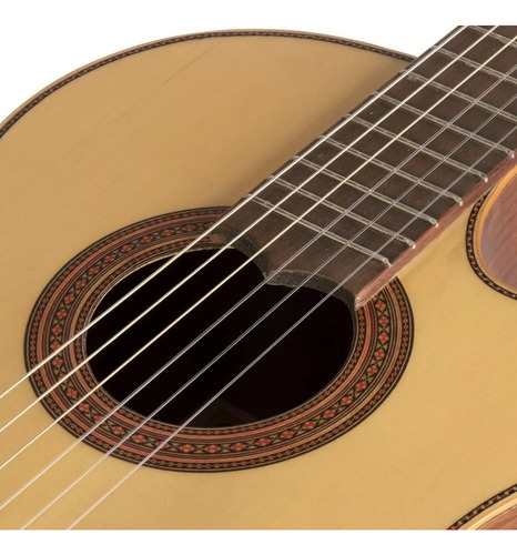 Guitarra Electro Criolla Clasica Gracia Cc Fishman Color Media Caja