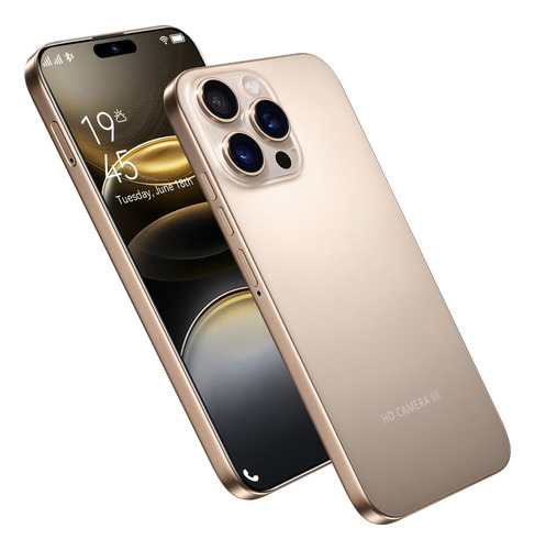 I16 Pro Max Dual Sim Desbloqueado 12gb Ram+512gb Taplet 2025 El Más Popular Teléfono Inteligente Android 14 Red 5g Wifi Más Barato Celular Coral Claro