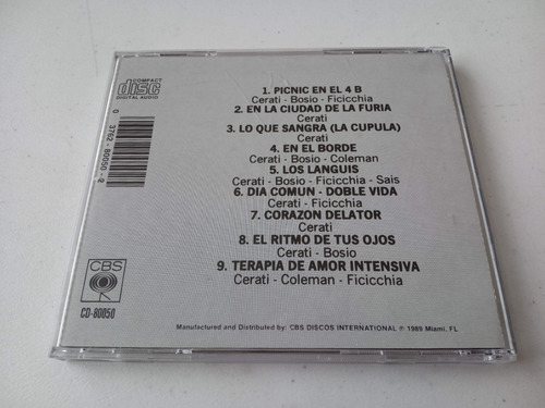 Soda Stereo - Doble Vida - Cd Importado Usa Exc Estado (Usado)
