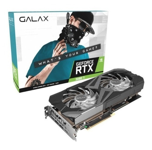 Placa de vídeo Nvidia Galax  EX GeForce RTX 30 Series RTX 3060 Ti 36ISL6MD1WGG 8GB