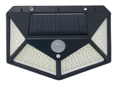 Pack 6 Foco Solar 100 Led Sensor De Movimiento