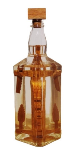 Garrafa P/ Cachaça Arte Em Umburana, Detalhes Que Encantam