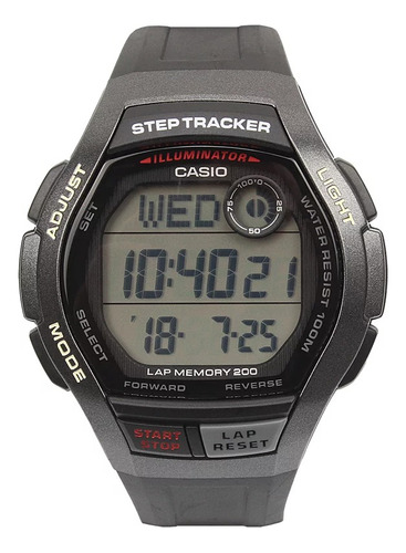 Reloj Casio Ws2000h-1   Cuenta Pasos -200 Lap Memoria Tienda