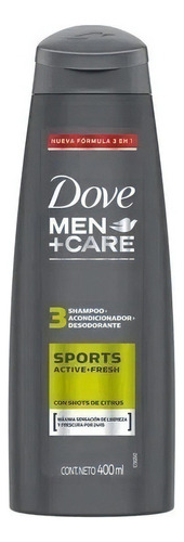 Dove Men +care Sports 3en1 Shampoo 400 Ml