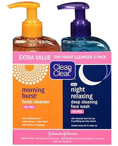Limpiador Facial Clean & Clear De Día Y Noche Con Vitamina C