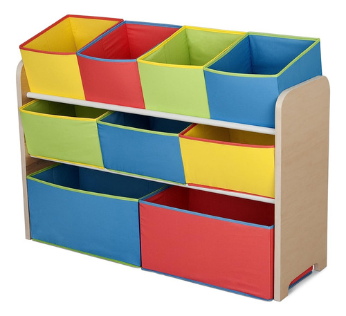 Organizador Juguetes Infantil Mdf 91,44x30x71,12cm Multi/bei