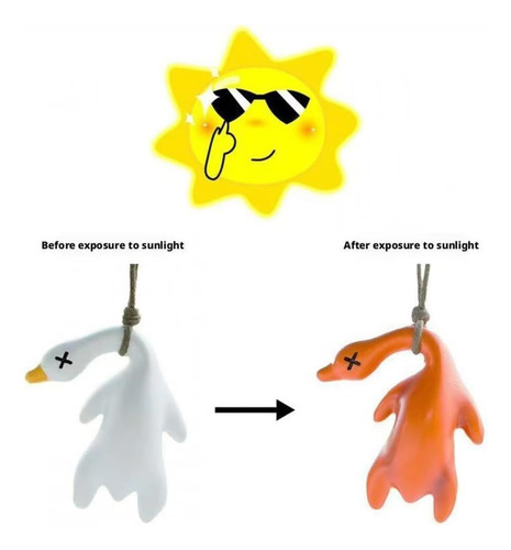 3 Unidades Funny Pato Colgant For Car, Magico Colgante De