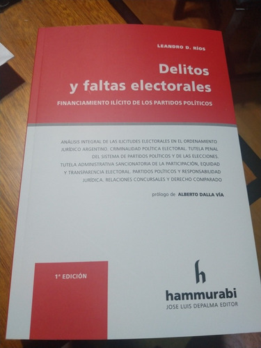 Rios Delitos Y Faltas Electorales Hammurabi 2022